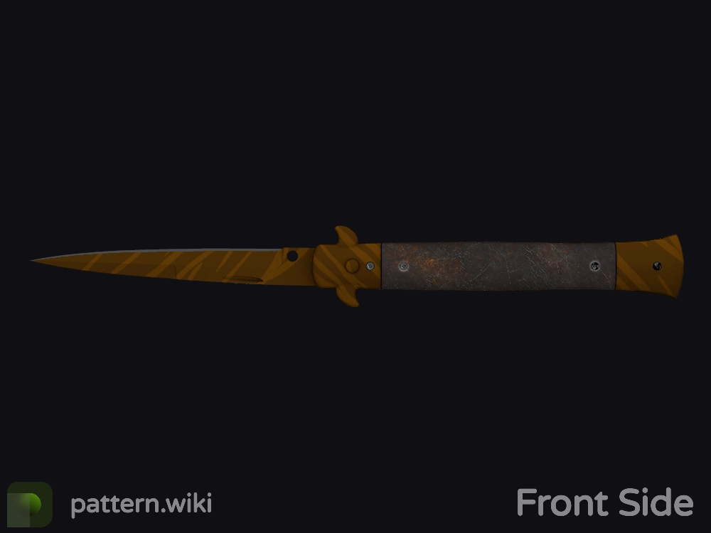 Stiletto Knife Tiger Tooth seed 655