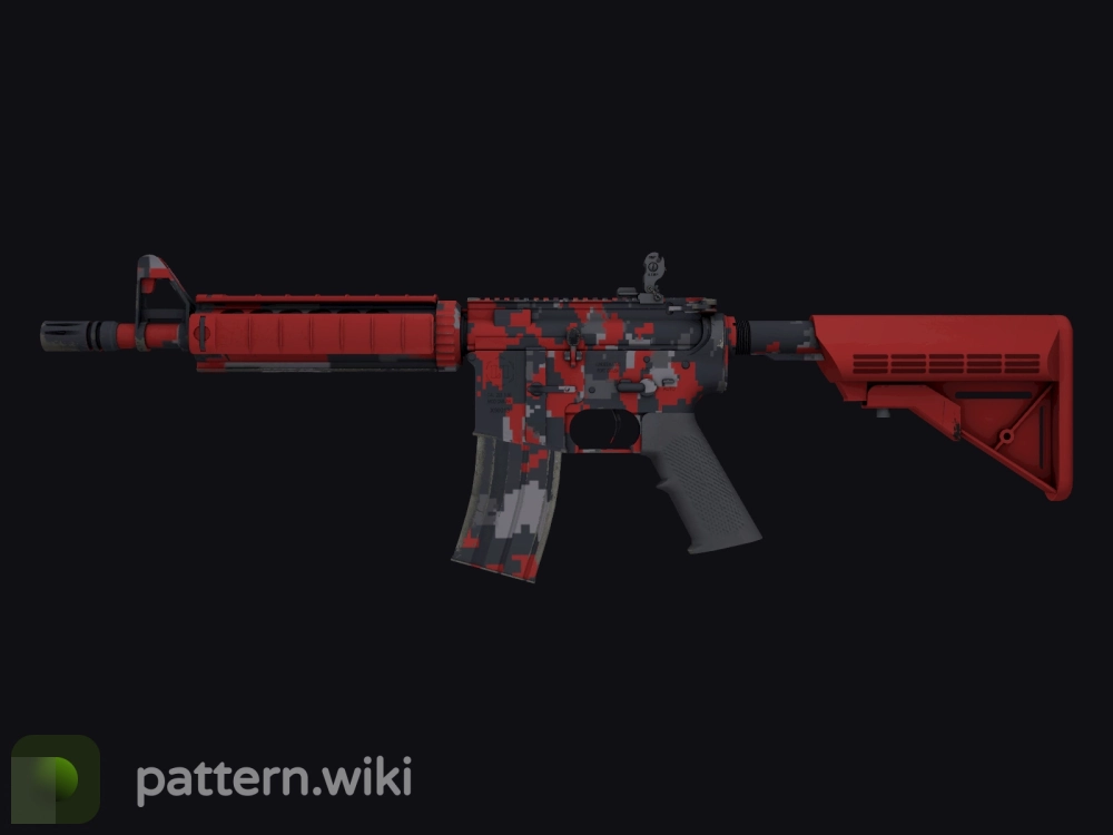 M4A4 Red DDPAT seed 241