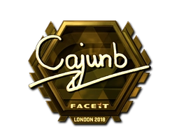 Sticker cajunb (Gold) | London 2018 preview