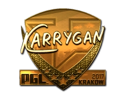 Sticker karrigan (Gold) | Krakow 2017 preview