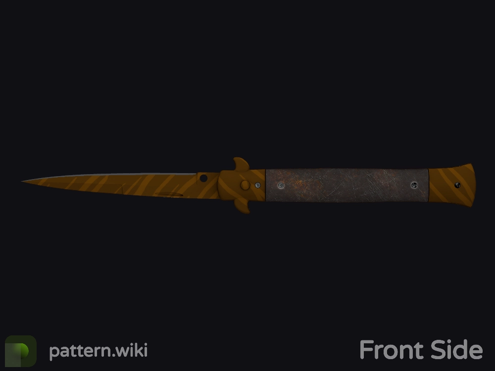 Stiletto Knife Tiger Tooth seed 972