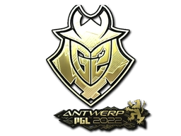 Sticker G2 Esports (Gold) | Antwerp 2022 preview