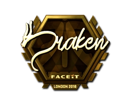 Sticker draken (Gold) | London 2018 preview