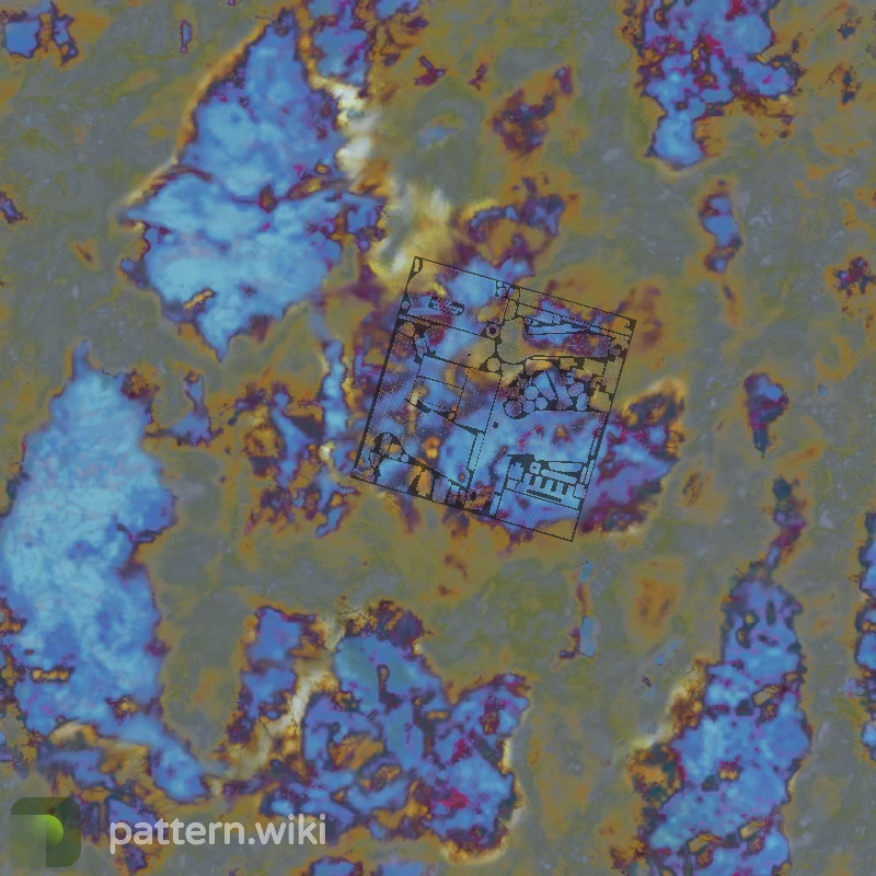 Five-SeveN Case Hardened seed 717 pattern template