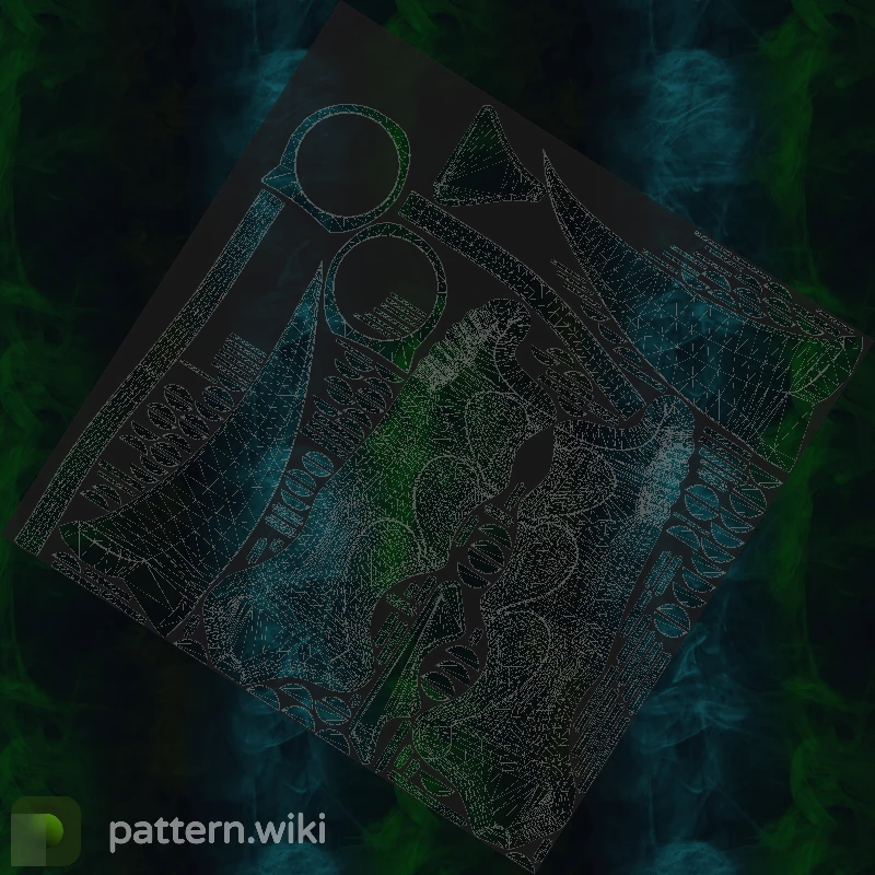 Karambit Gamma Doppler seed 347 pattern template