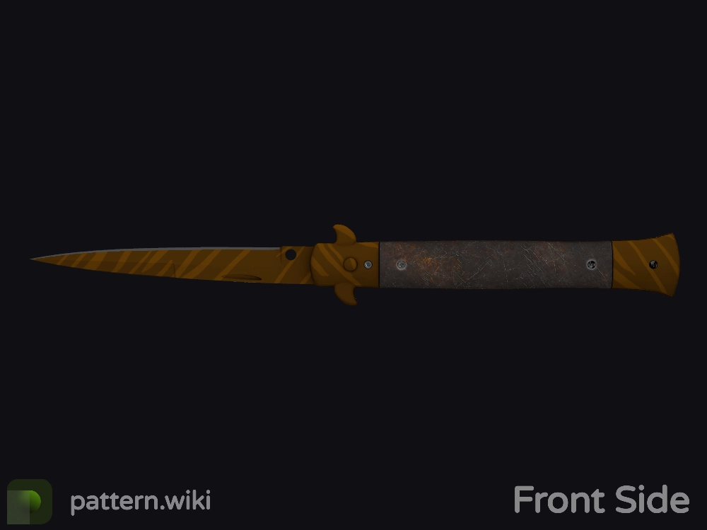 Stiletto Knife Tiger Tooth seed 658