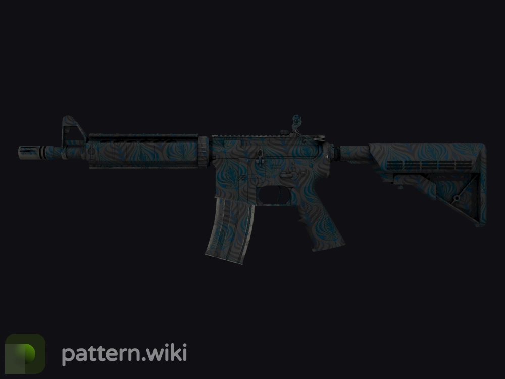 M4A4 Dark Blossom seed 347