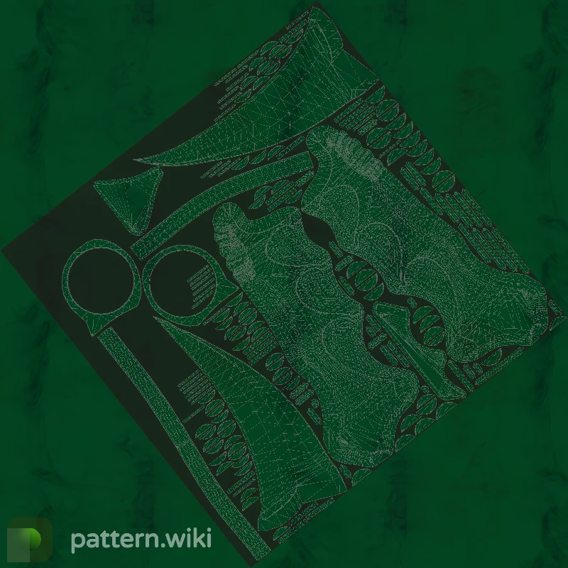 Karambit Gamma Doppler seed 7 pattern template