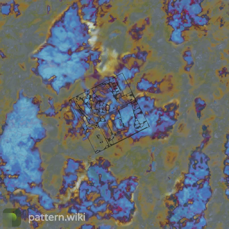 Five-SeveN Case Hardened seed 128 pattern template