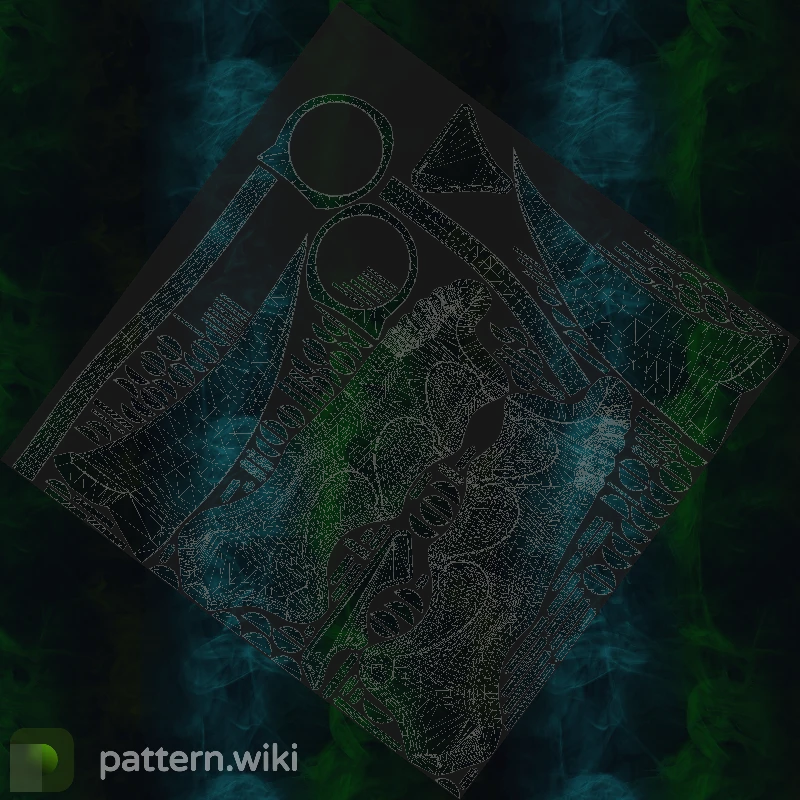 Karambit Gamma Doppler seed 285 pattern template