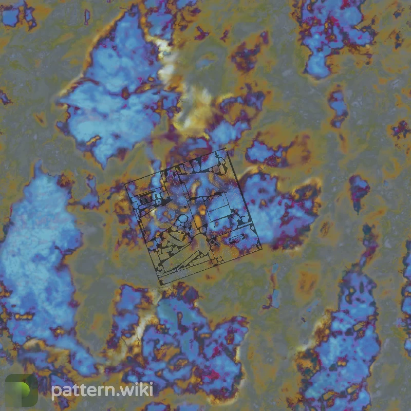 Five-SeveN Case Hardened seed 37 pattern template