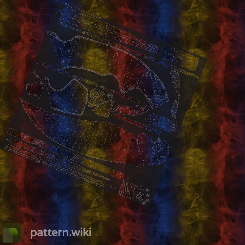 Falchion Knife Marble Fade seed 5 pattern template