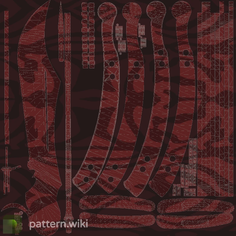 Butterfly Knife Slaughter seed 556 pattern template