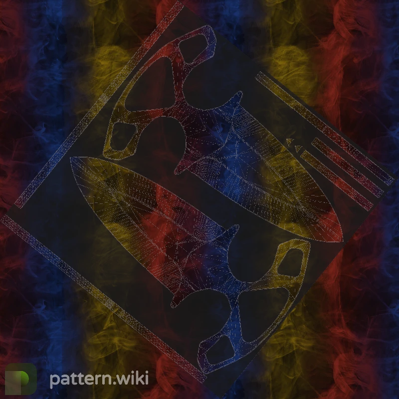 Shadow Daggers Marble Fade seed 150 pattern template