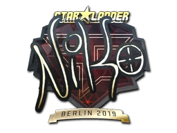 Sticker NiKo (Gold) | Berlin 2019 preview