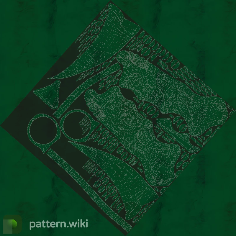 Karambit Gamma Doppler seed 194 pattern template