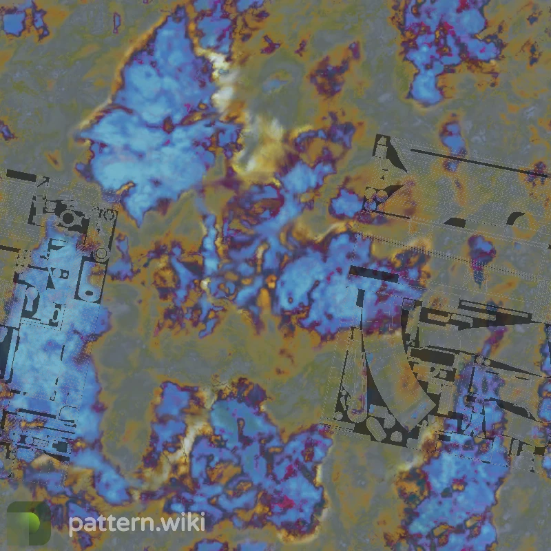 AK-47 Case Hardened seed 105 pattern template