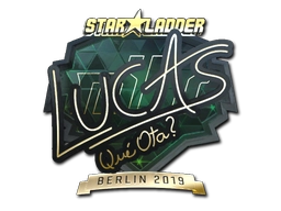 Sticker LUCAS1 (Gold) | Berlin 2019 preview