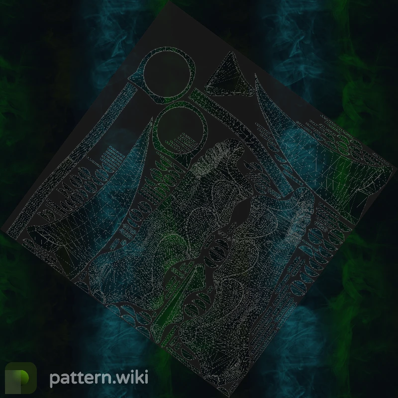 Karambit Gamma Doppler seed 361 pattern template