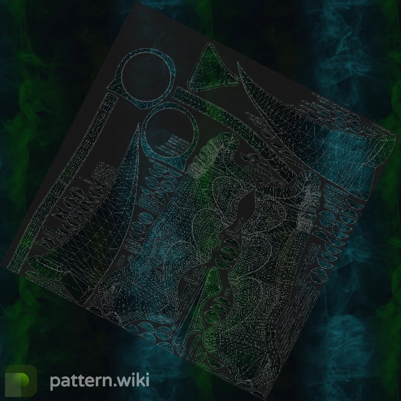 Karambit Gamma Doppler seed 374 pattern template