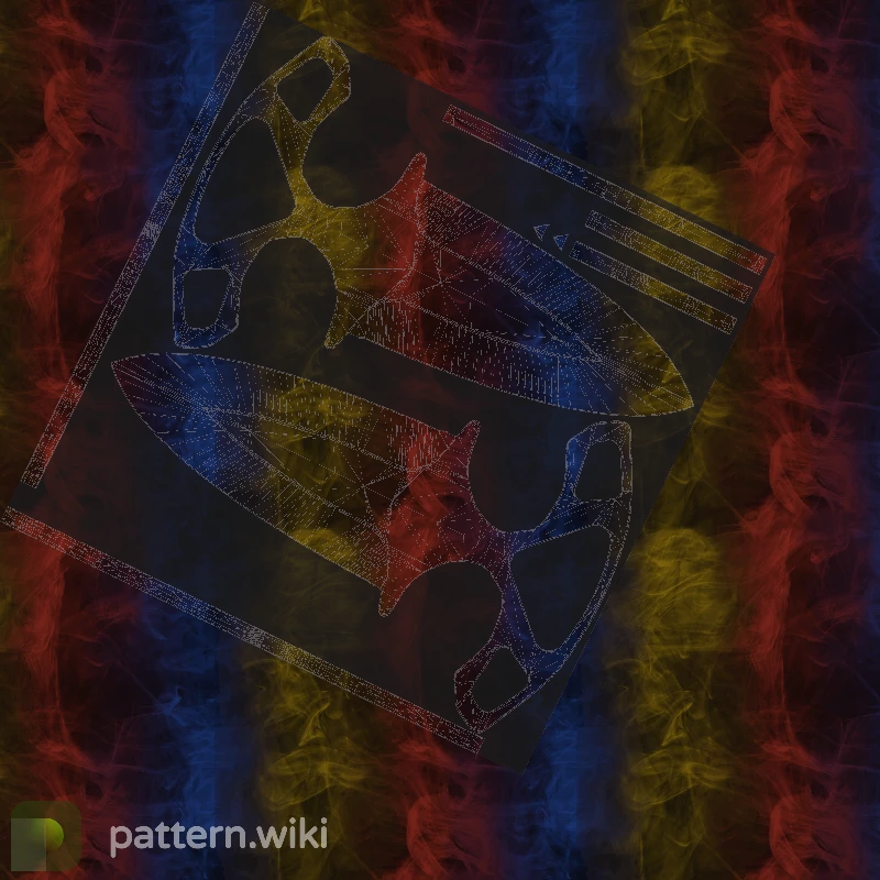 Shadow Daggers Marble Fade seed 425 pattern template