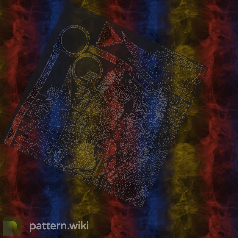 Karambit Marble Fade seed 853 pattern template