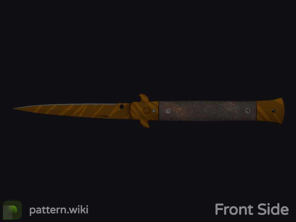 Stiletto Knife Tiger Tooth seed 394