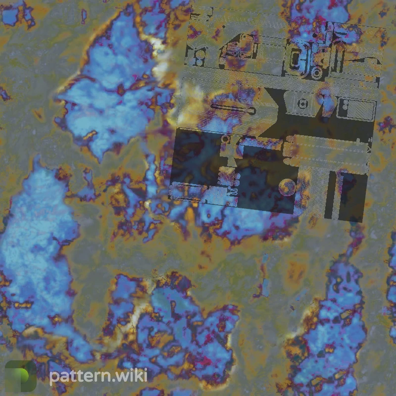 MAC-10 Case Hardened seed 549 pattern template