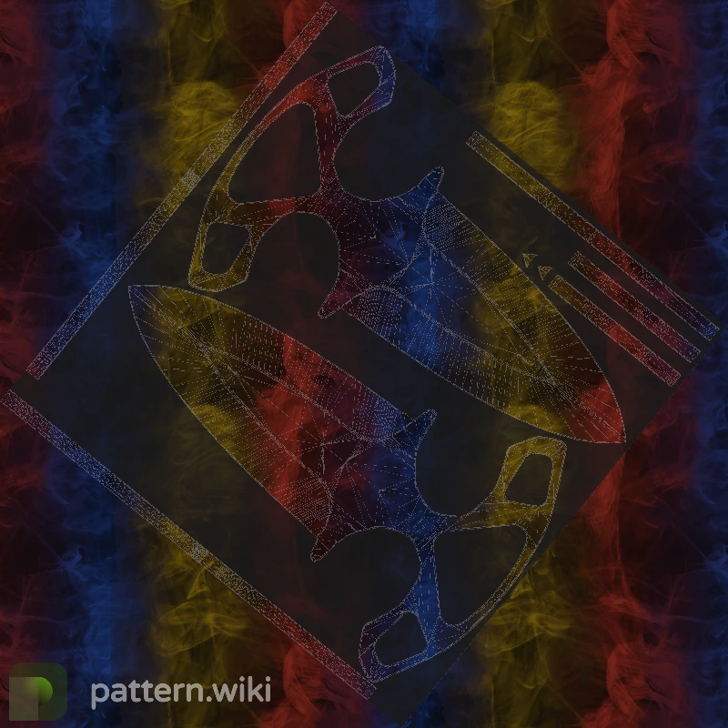 Shadow Daggers Marble Fade seed 147 pattern template