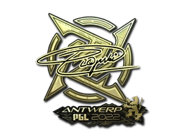 Sticker Plopski (Gold) | Antwerp 2022 preview