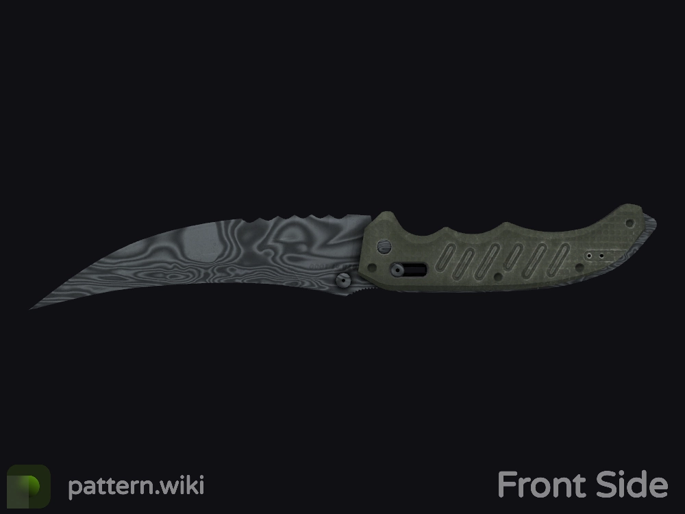 Flip Knife Damascus Steel seed 561