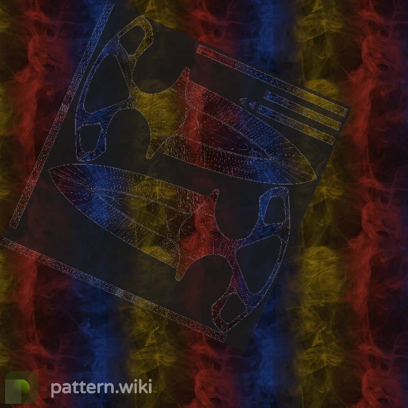 Shadow Daggers Marble Fade seed 307 pattern template