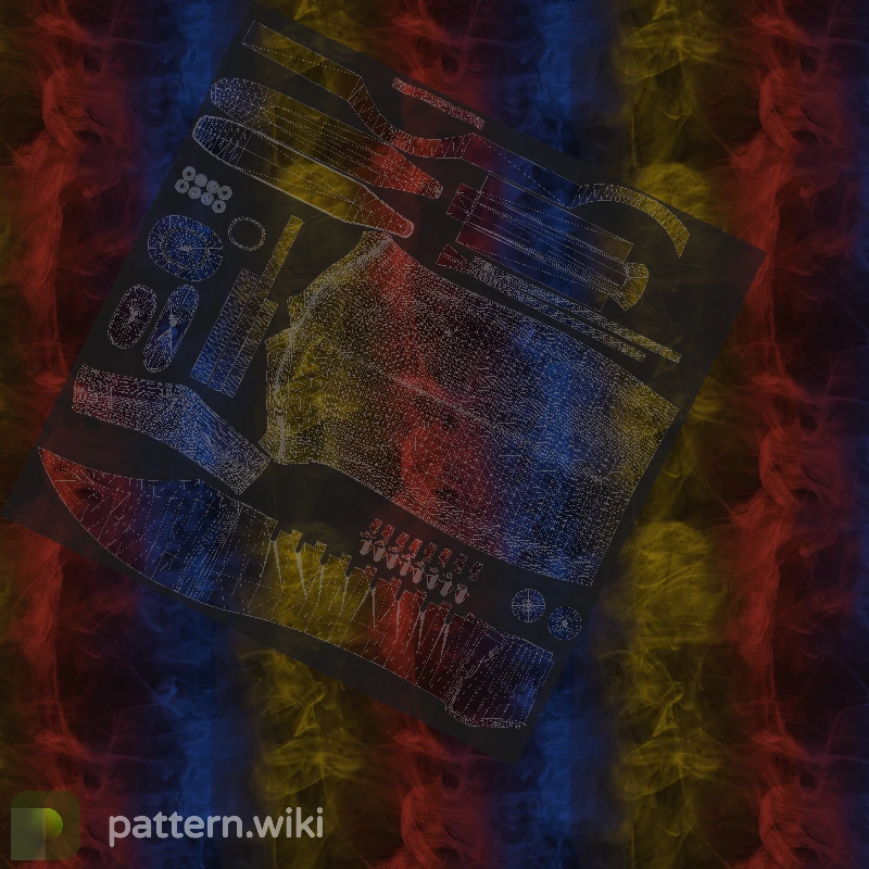 Bowie Knife Marble Fade seed 20 pattern template