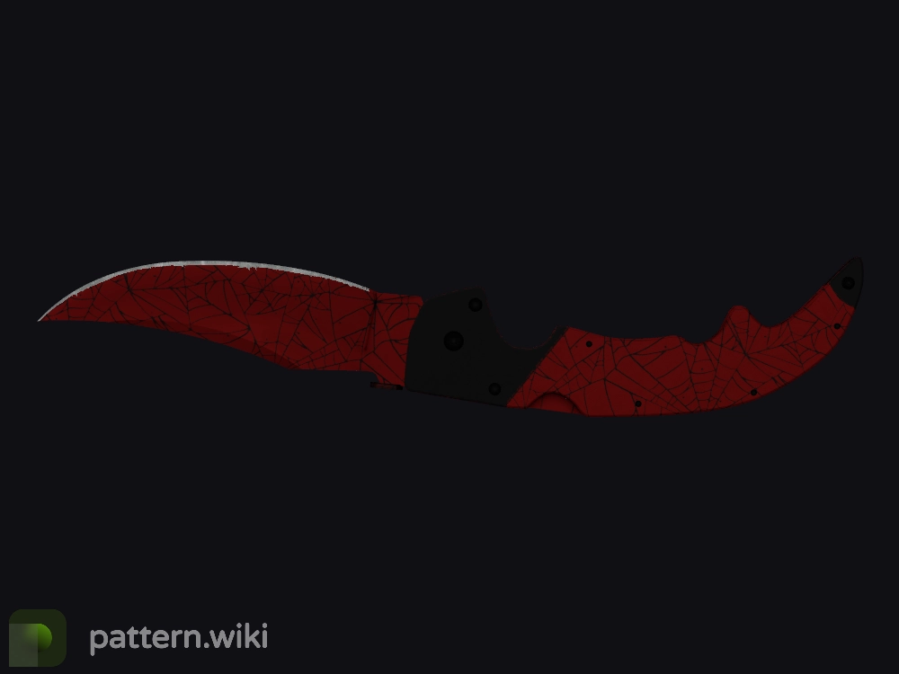 Falchion Knife Crimson Web seed 7