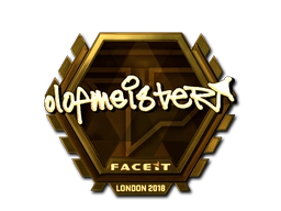 Sticker olofmeister (Gold) | London 2018 preview