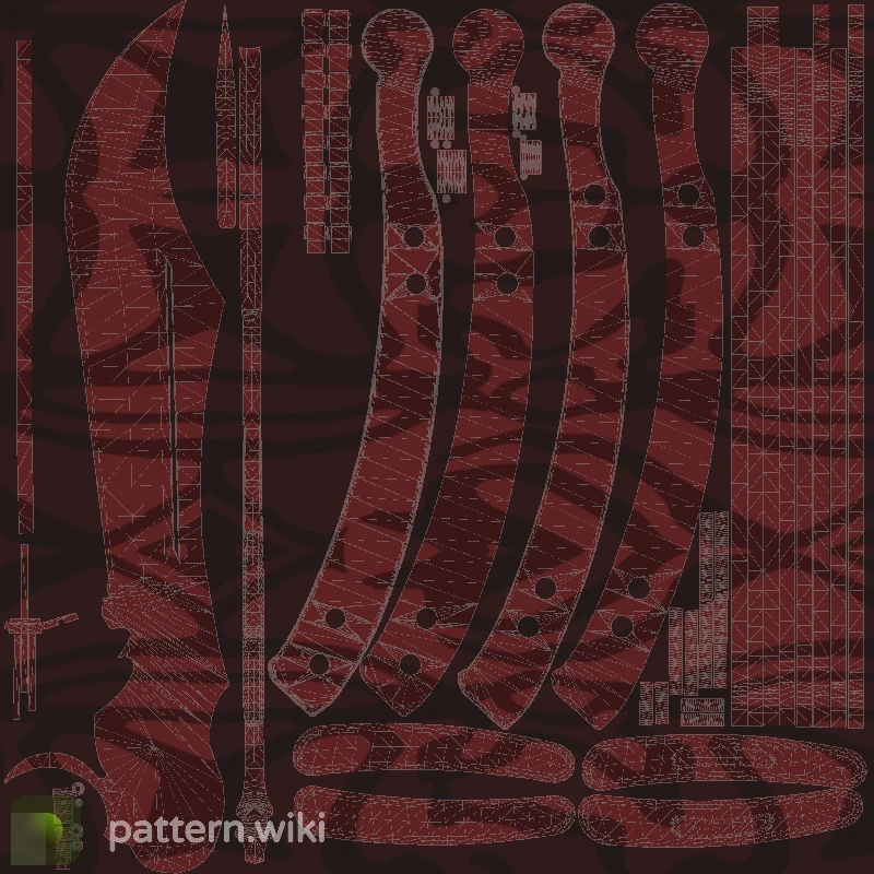 Butterfly Knife Slaughter seed 223 pattern template