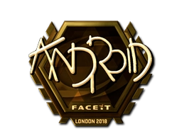 Sticker ANDROID (Gold) | London 2018 preview