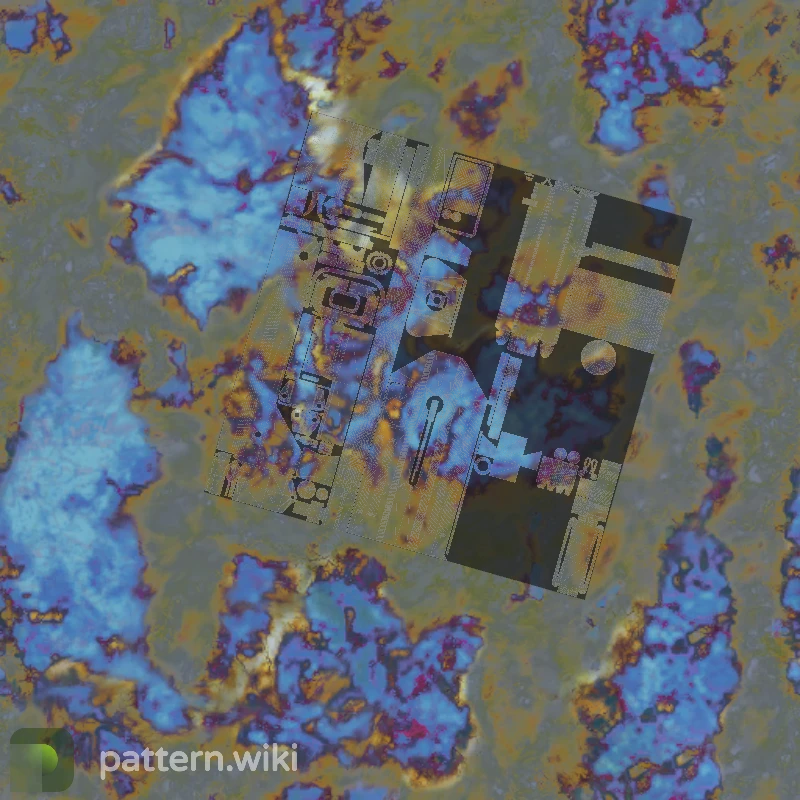 MAC-10 Case Hardened seed 745 pattern template