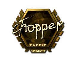 Sticker chopper (Gold) | London 2018 preview