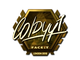 Sticker COLDYY1 (Gold) | London 2018 preview