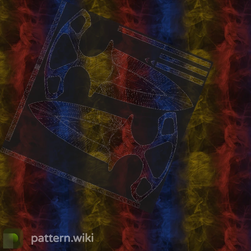 Shadow Daggers Marble Fade seed 177 pattern template
