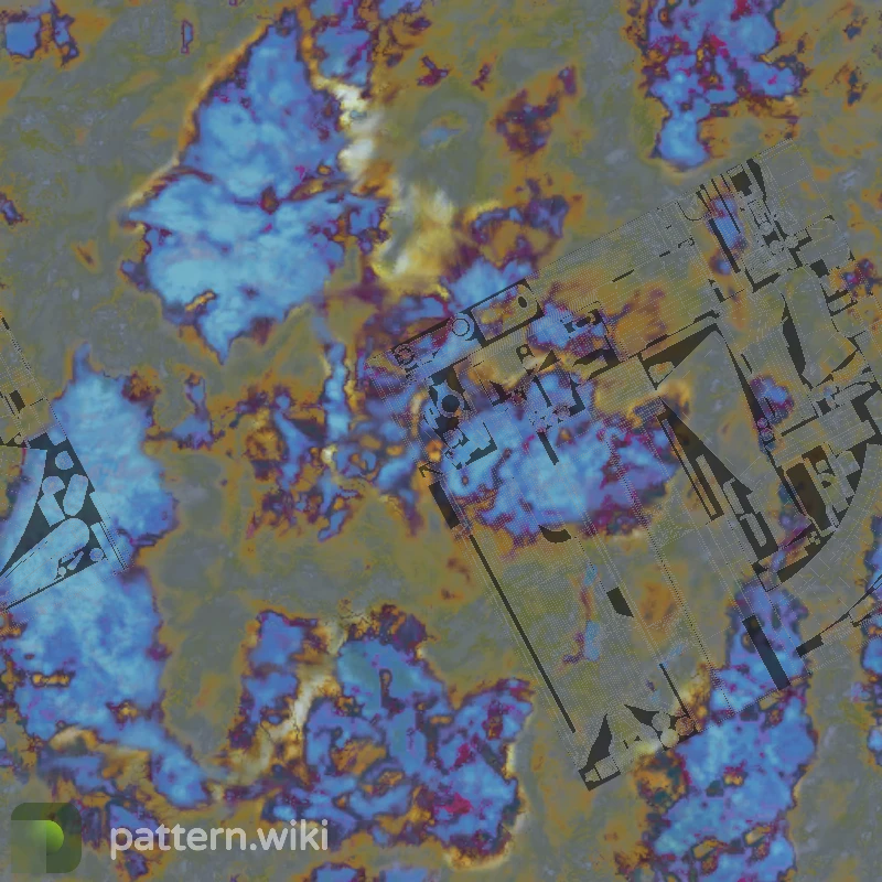 AK-47 Case Hardened seed 551 pattern template