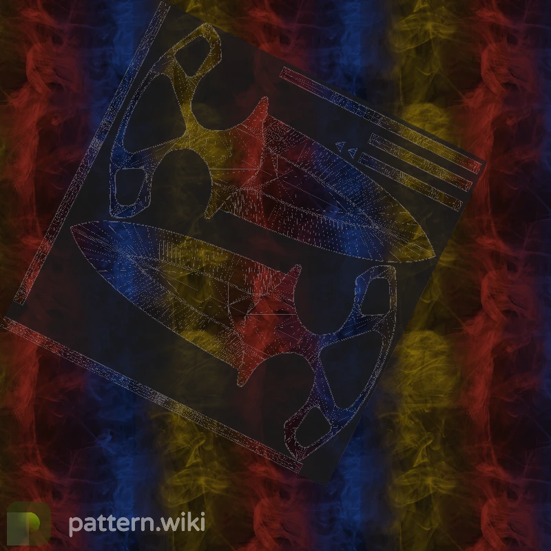 Shadow Daggers Marble Fade seed 744 pattern template