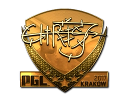 Sticker chrisJ (Gold) | Krakow 2017 preview