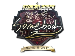 Sticker somebody (Gold) | Berlin 2019 preview