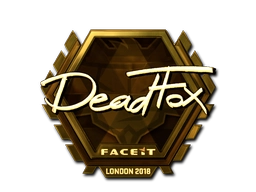 Sticker DeadFox (Gold) | London 2018 preview