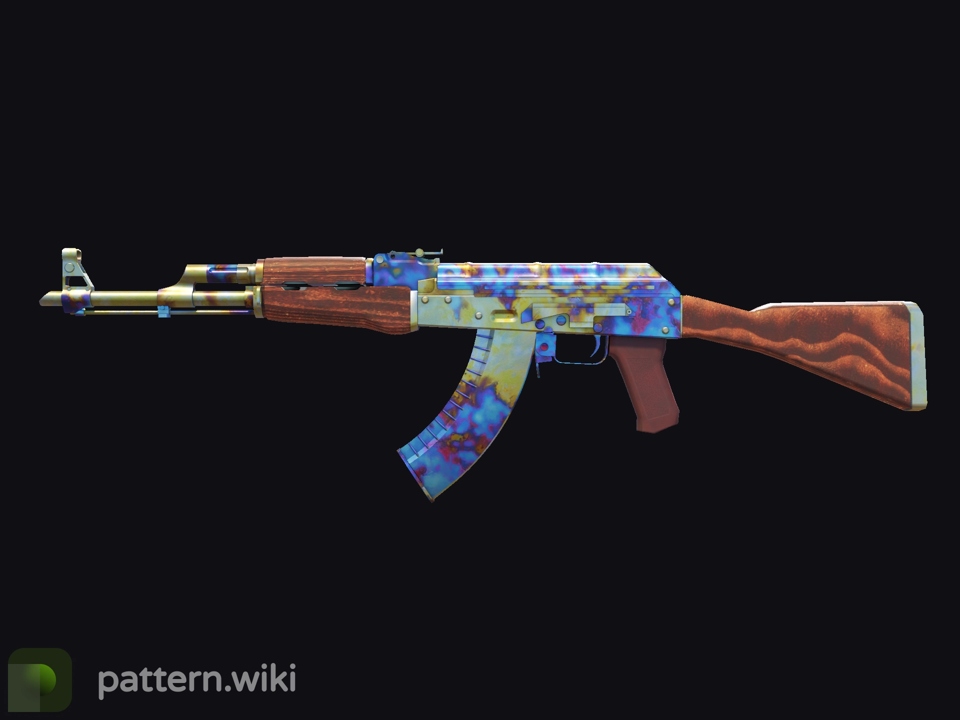 その他 AK AK-47 Case Hardened Seed 611 - pattern.wiki