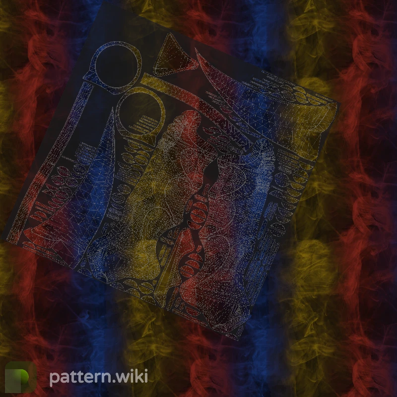 Karambit Marble Fade seed 183 pattern template