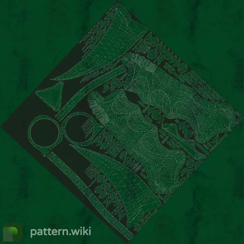 Karambit Gamma Doppler seed 600 pattern template