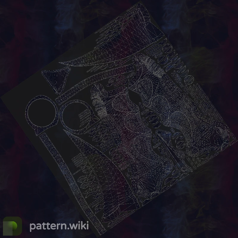 Karambit Doppler seed 443 pattern template